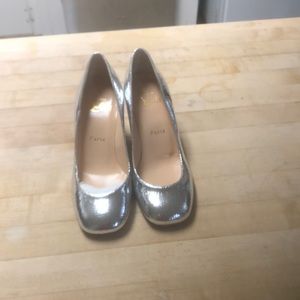 Mint condition Louboutins. Square toe ,chunky heel